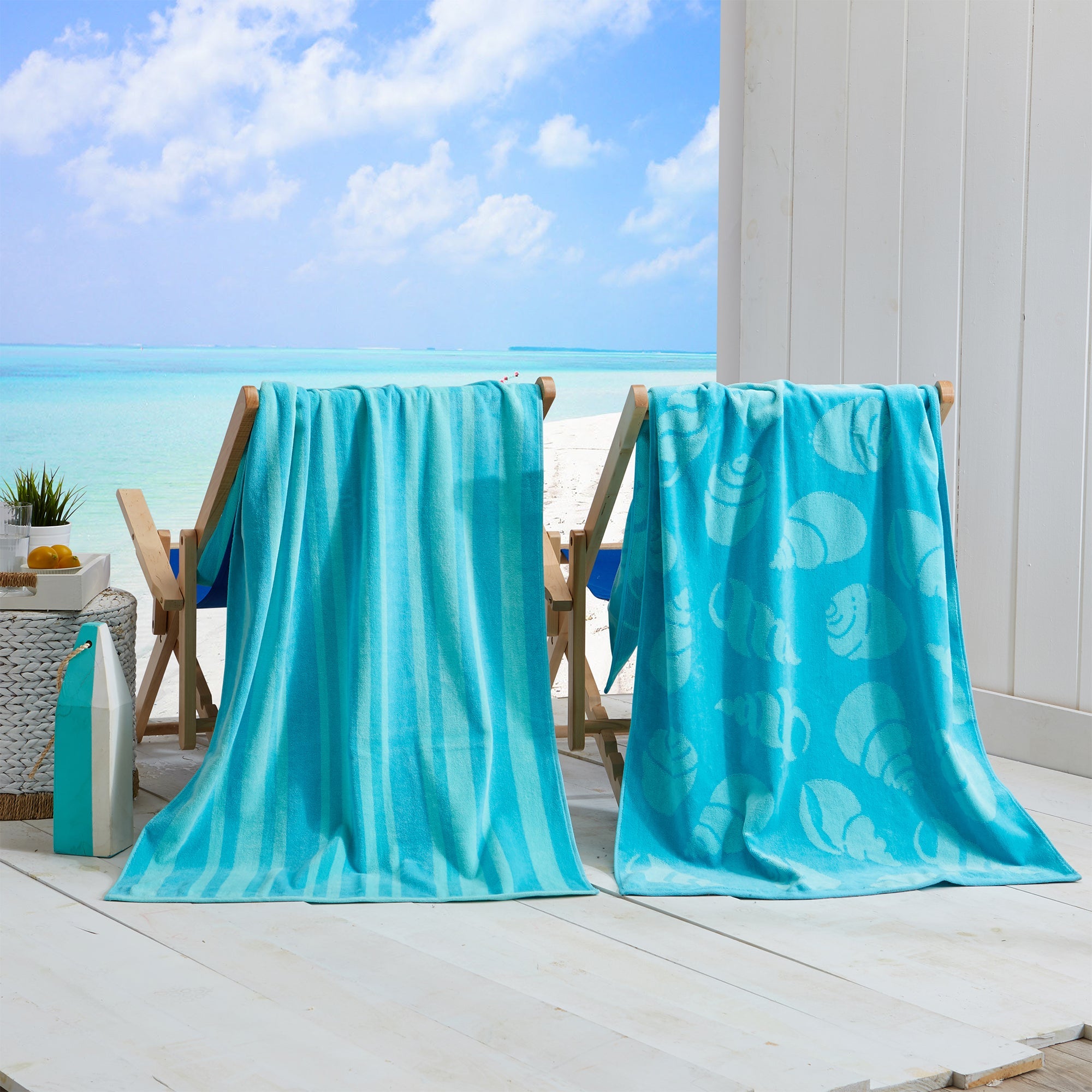 Cotton Velour Beach Towel - Maui Collection - Image 11