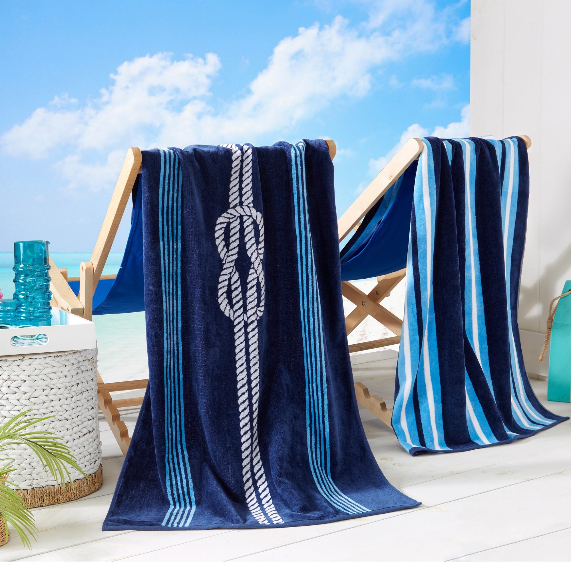 Cotton Velour Beach Towel - Maui Collection - Image 25