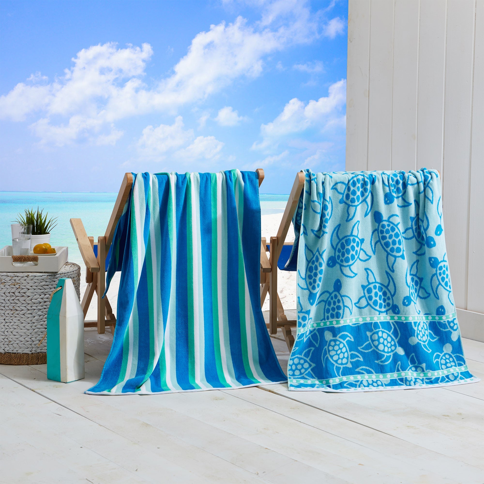 Cotton Velour Beach Towel - Maui Collection - Image 13