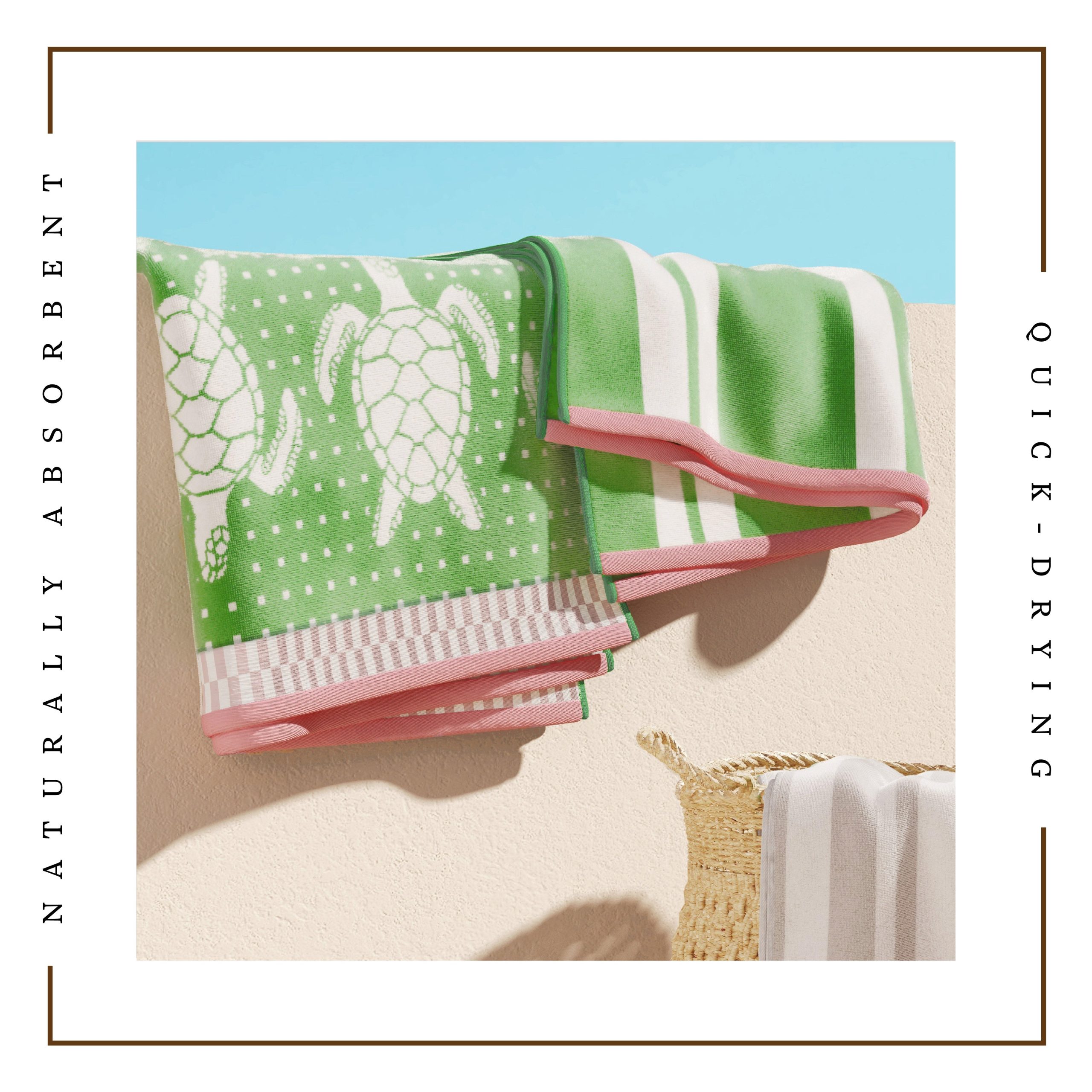 Cotton Velour Beach Towel - Maui Collection - Image 4