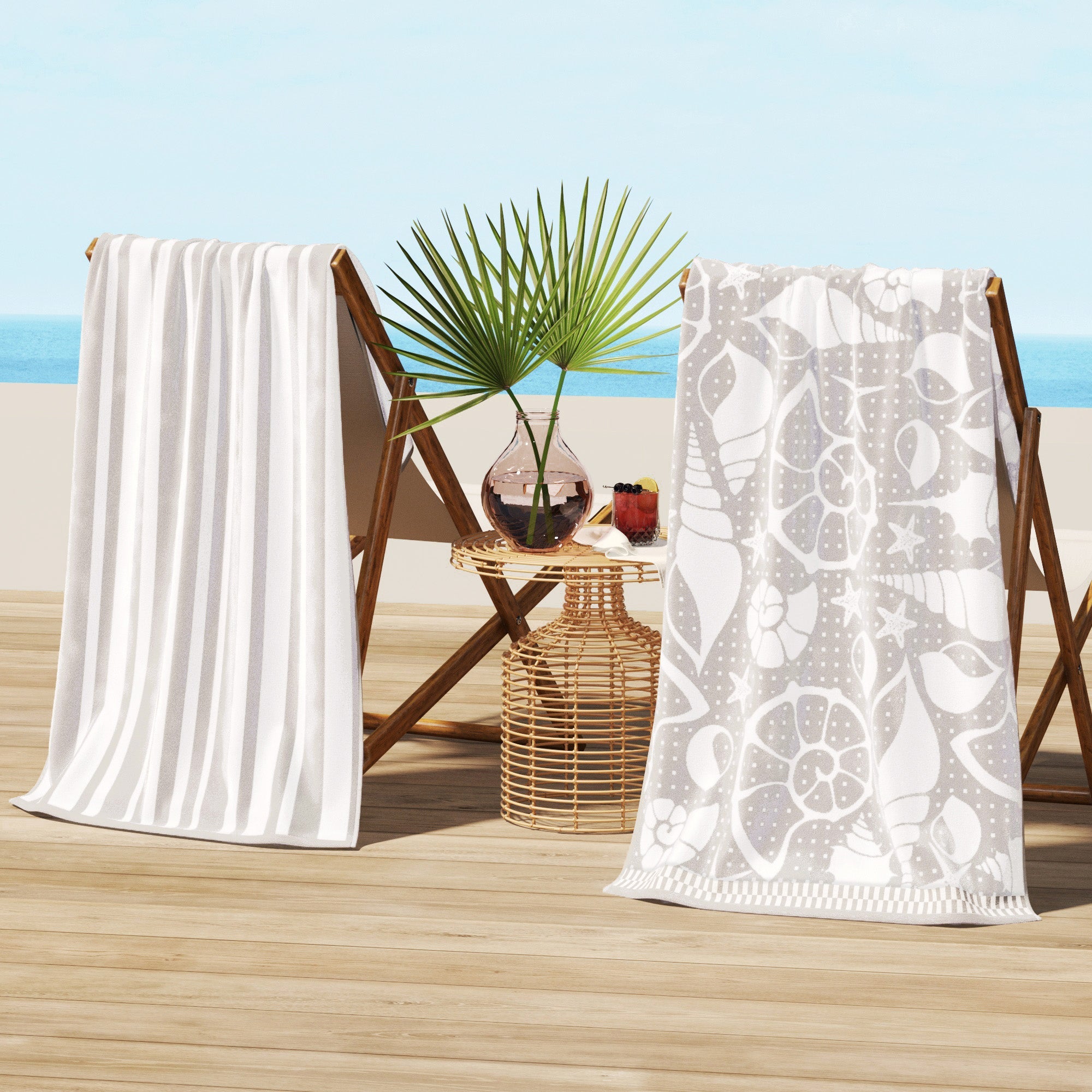 Cotton Velour Beach Towel - Maui Collection - Image 22