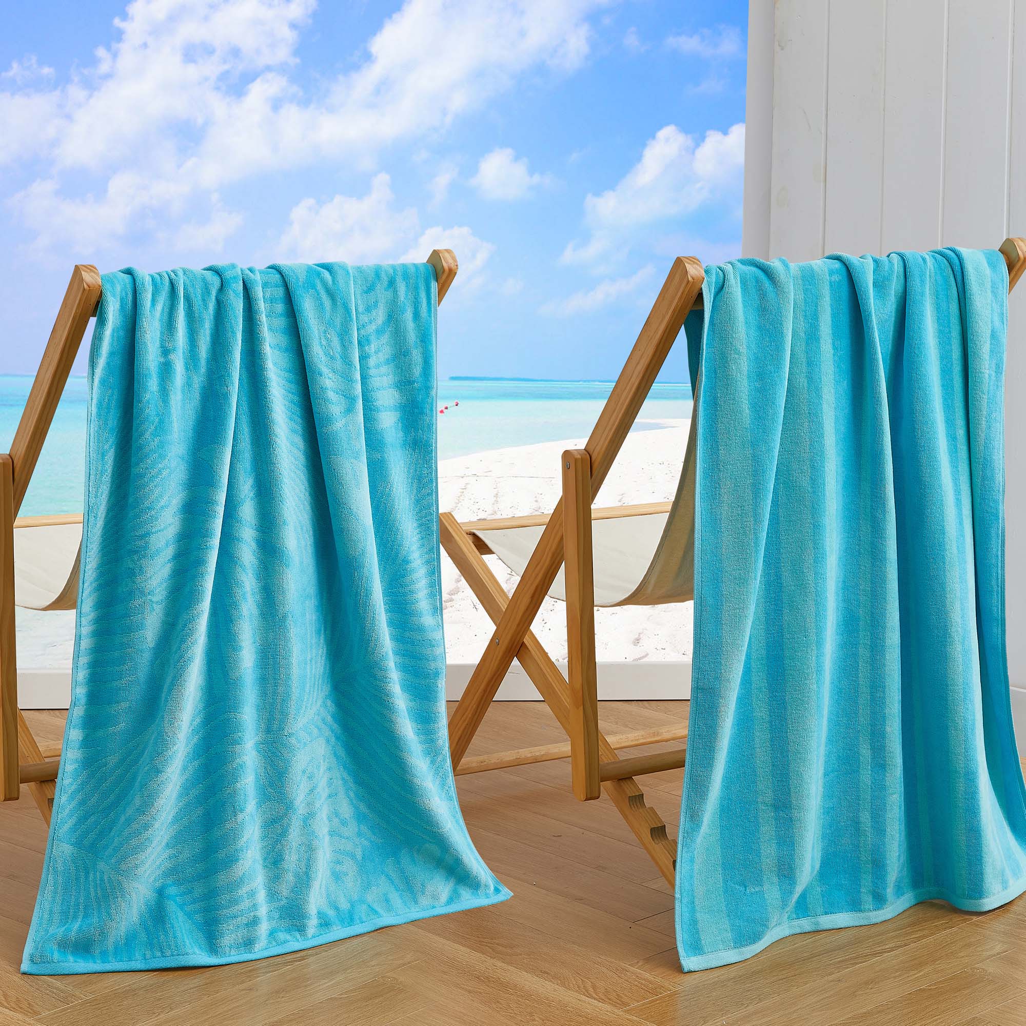 Cotton Velour Beach Towel - Maui Collection - Image 18