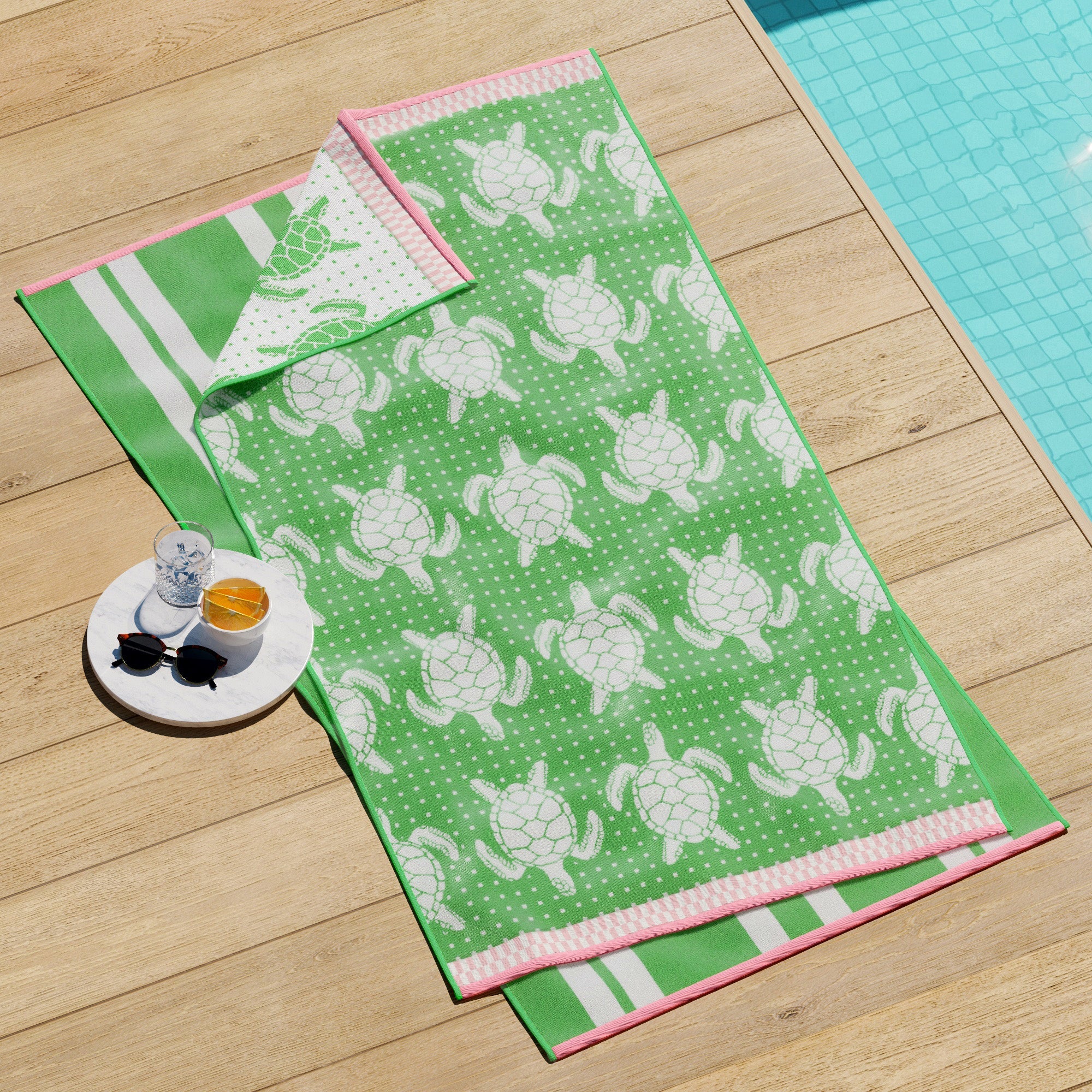 Cotton Velour Beach Towel - Maui Collection - Image 5