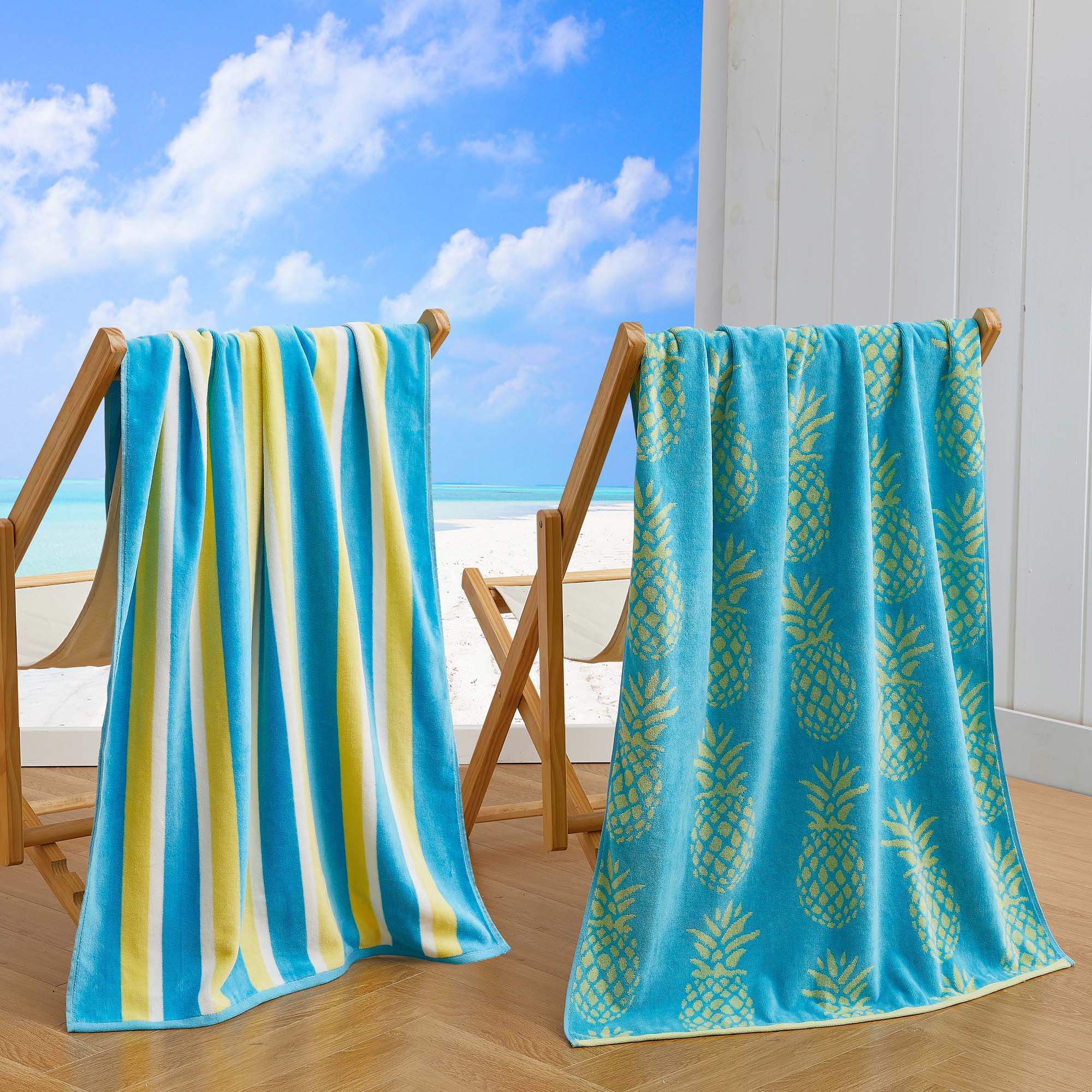 Cotton Velour Beach Towel - Maui Collection - Image 16